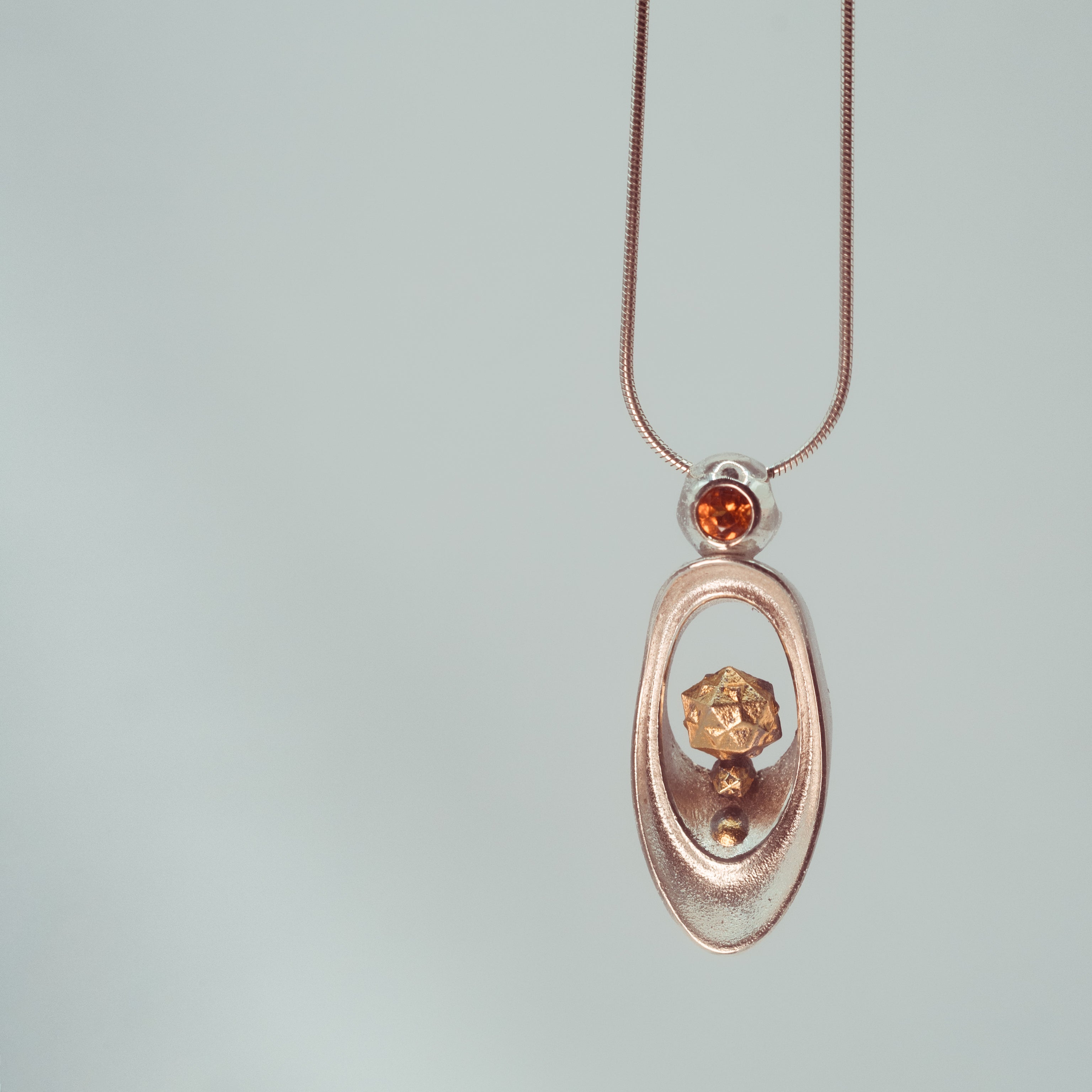 Azha Compass - Garnet Necklace