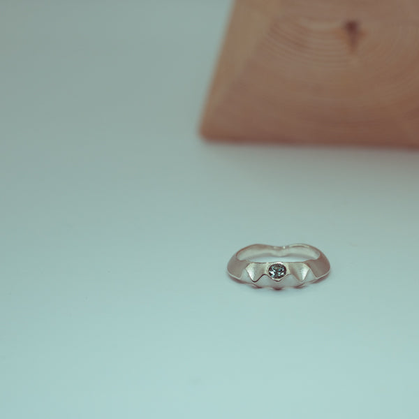 Kindness Ring - Teal Blue Sapphire