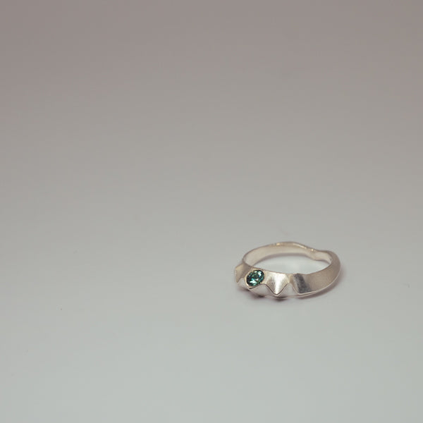 Kindness Ring - Teal Blue Sapphire