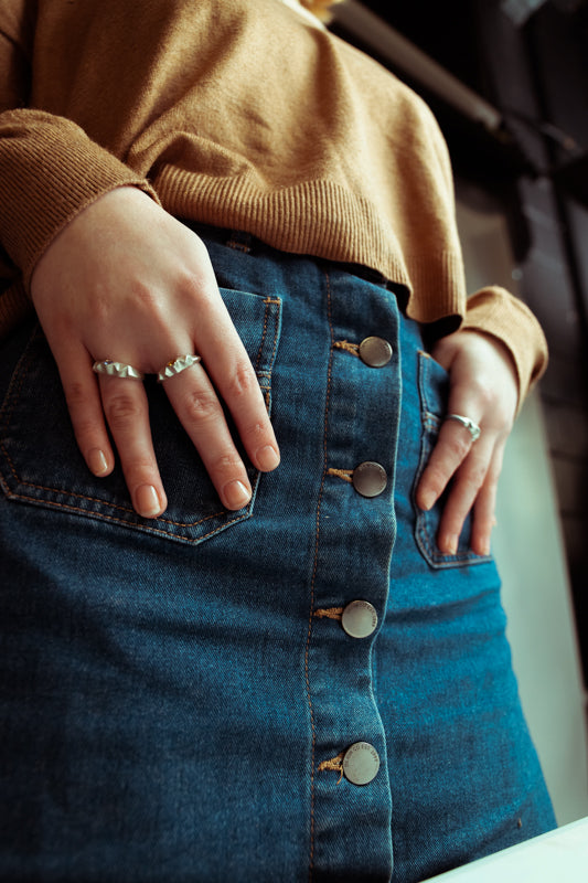 Kindness Ring - Teal Blue Sapphire