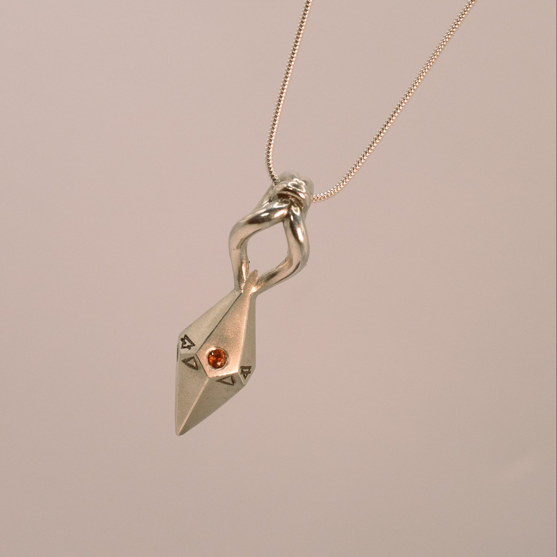 Alchemy Fire Pendant - Natural Garnet