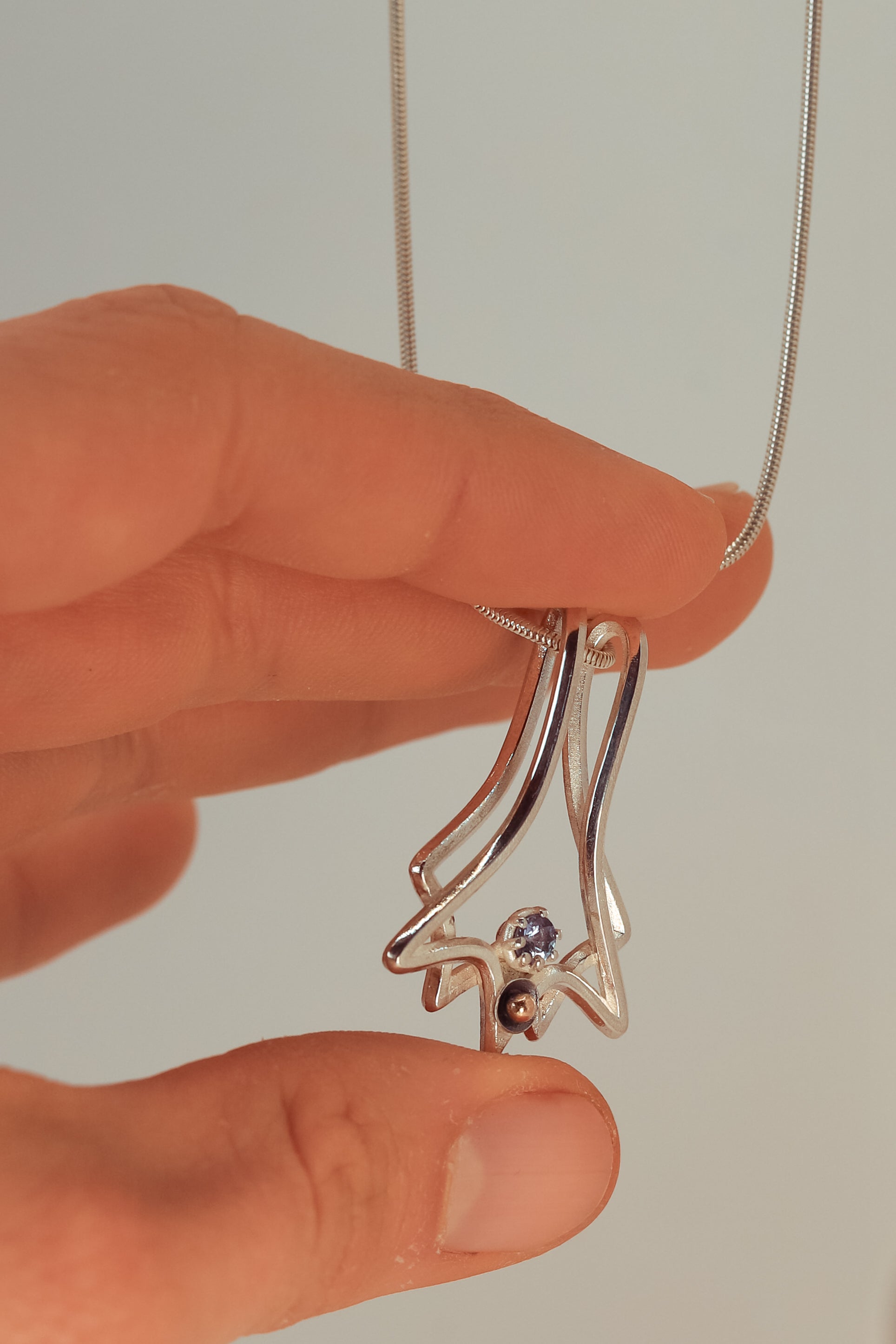 Solas Climber - Sterling Silver, 9ct Gold & Tanzanite