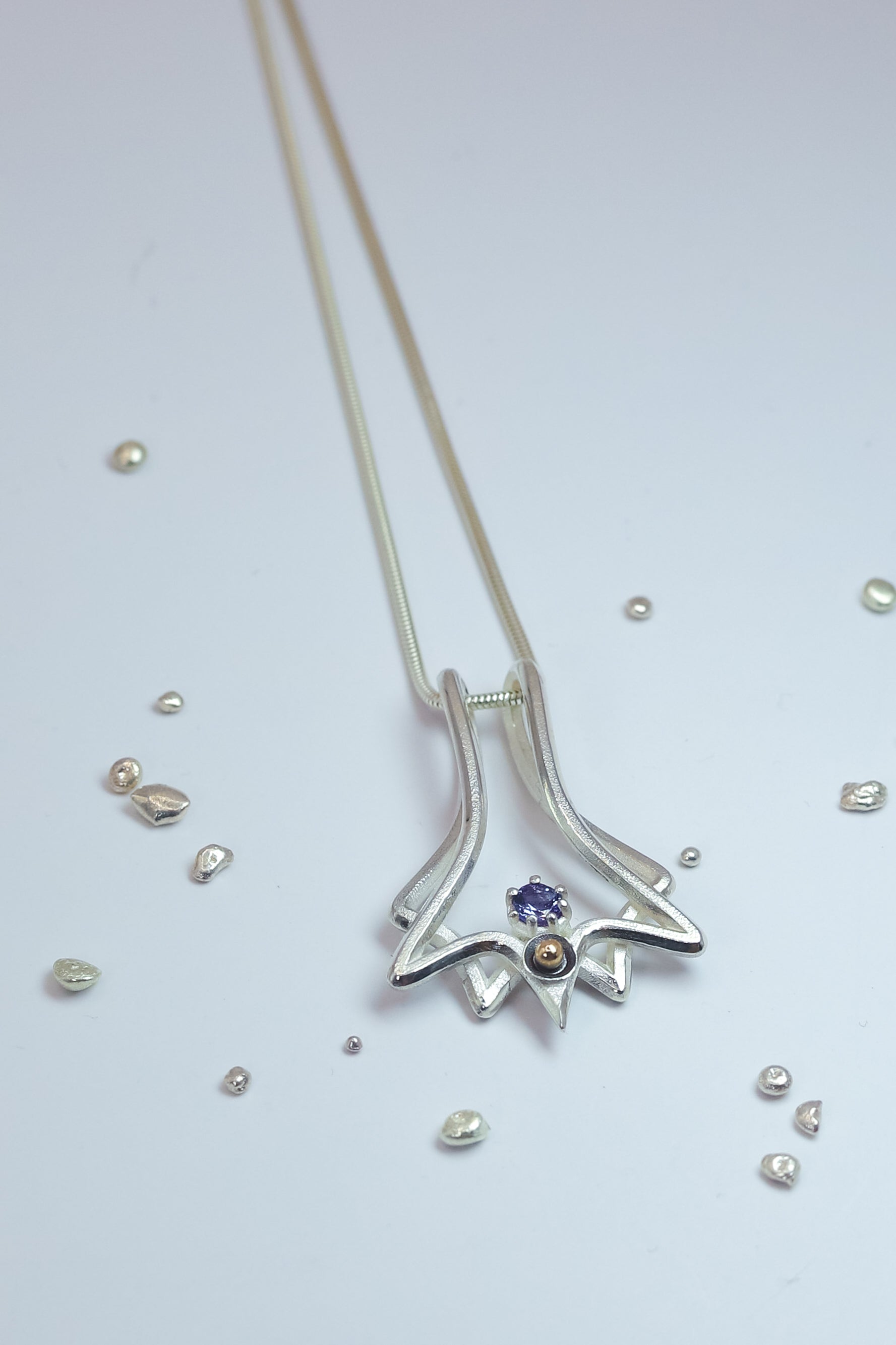 Solas Climber - Sterling Silver, 9ct Gold & Tanzanite