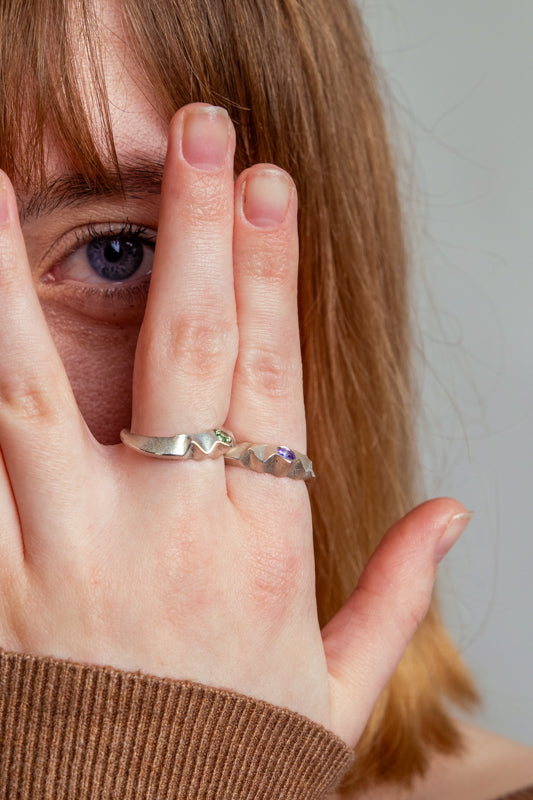 Kindness Ring - Teal Blue Sapphire