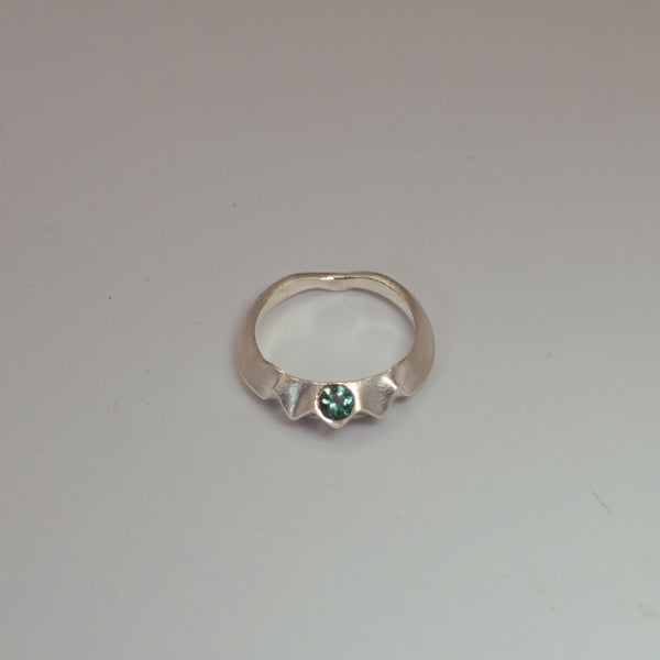 Kindness Ring - Teal Blue Sapphire