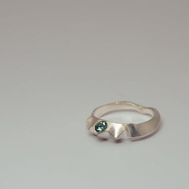 Kindness Ring - Teal Blue Sapphire