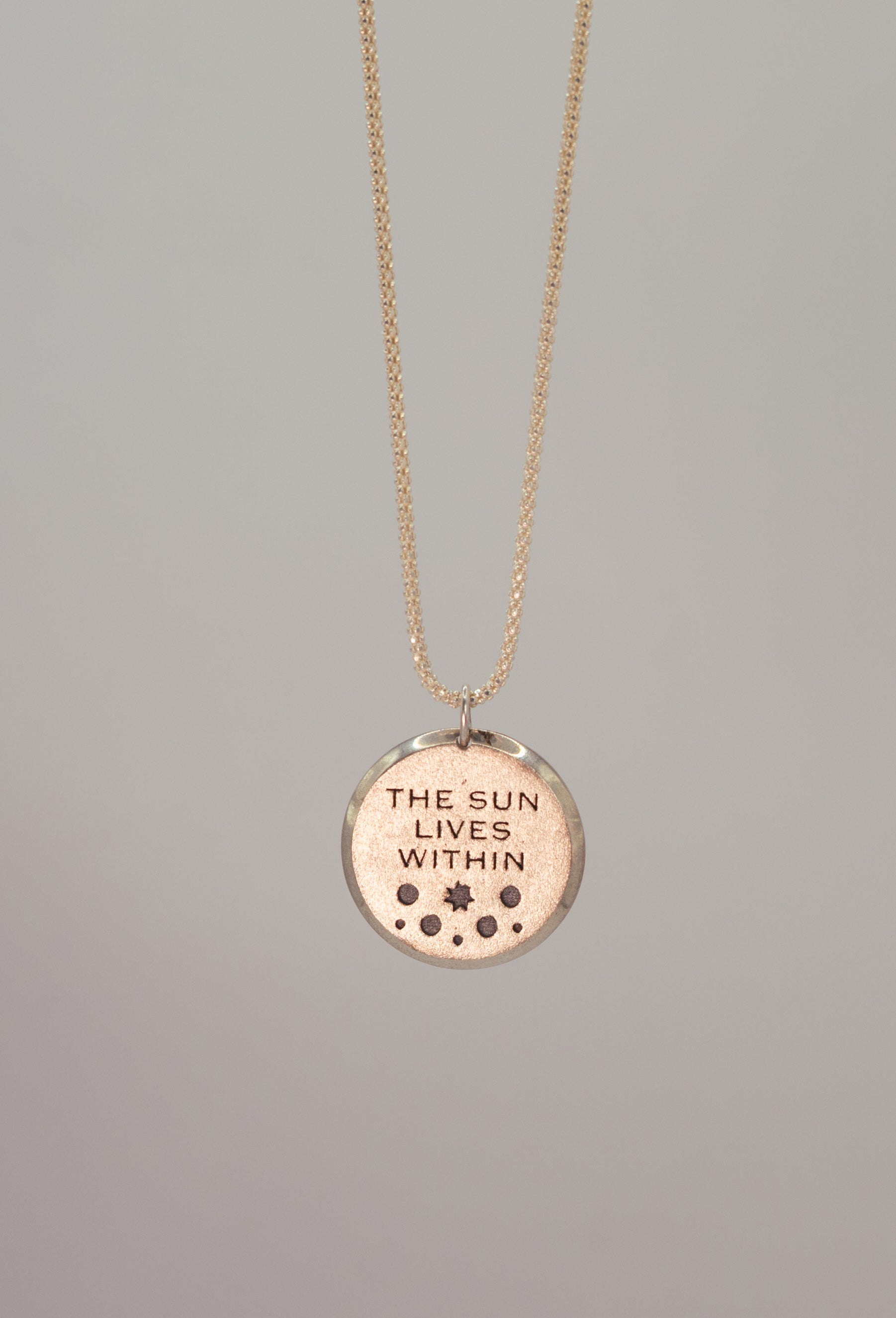 The Sun Lives Pendant