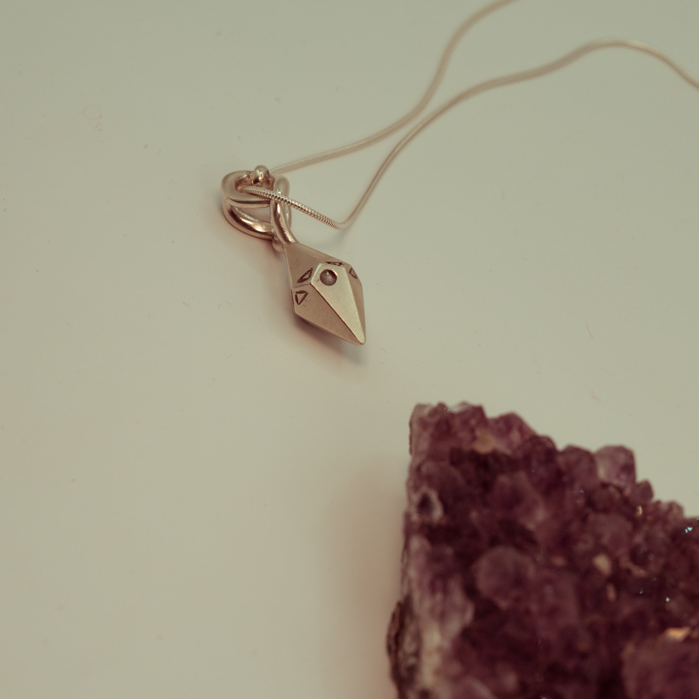 Alchemy Fire Pendant - Natural Garnet