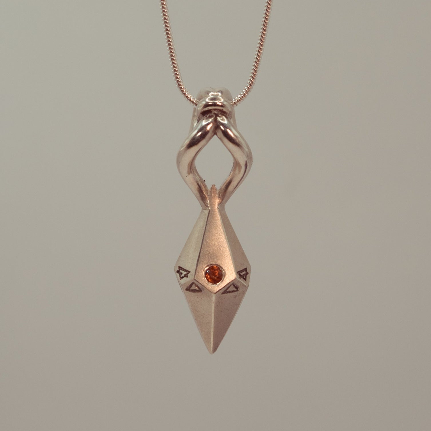 Alchemy Fire Pendant - Natural Garnet