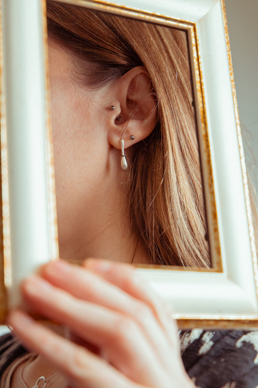 Cosmic Drops Earrings - Sterling Silver