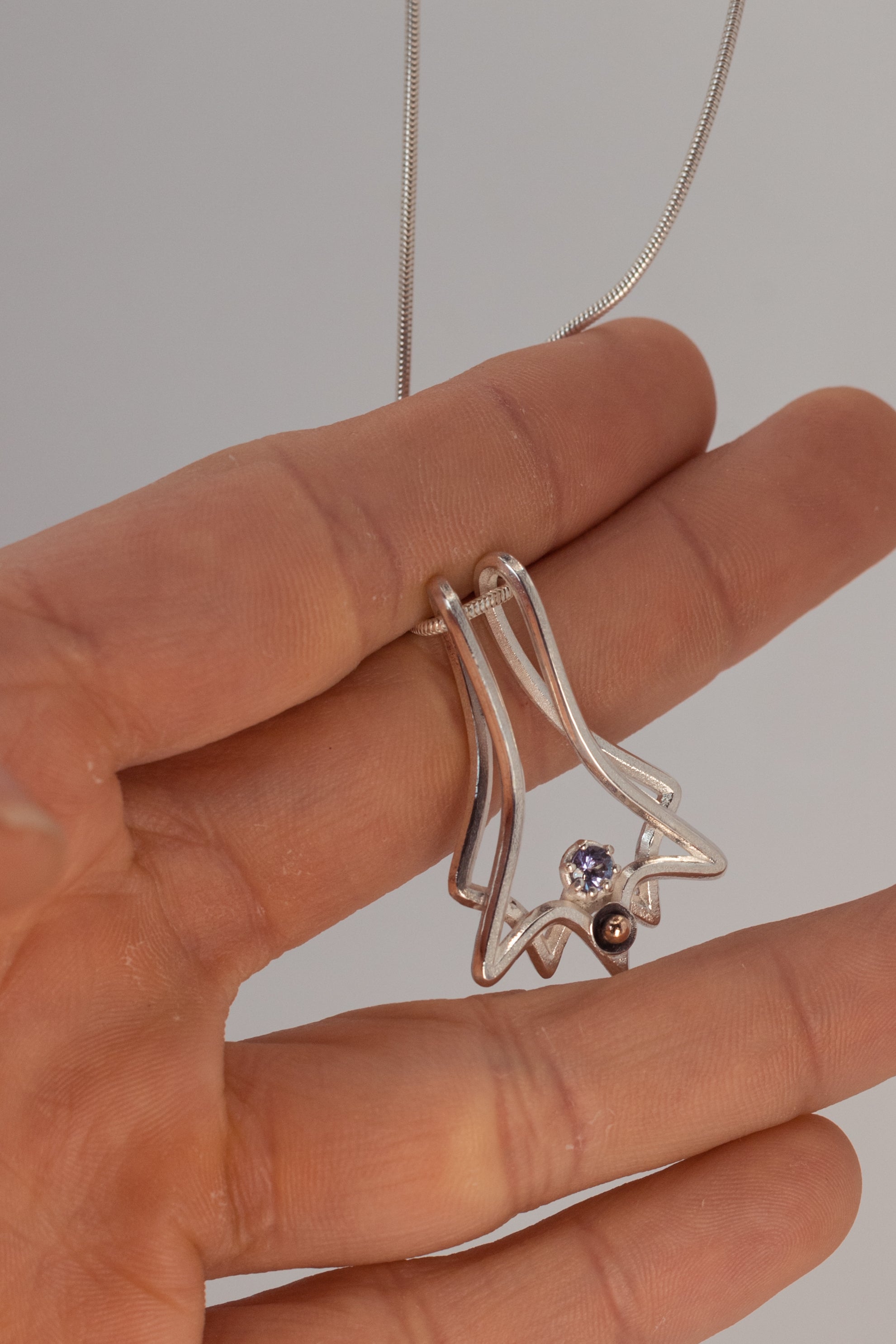 Solas Climber  - Sterling Silver, 9ct Gold & Tanzanite